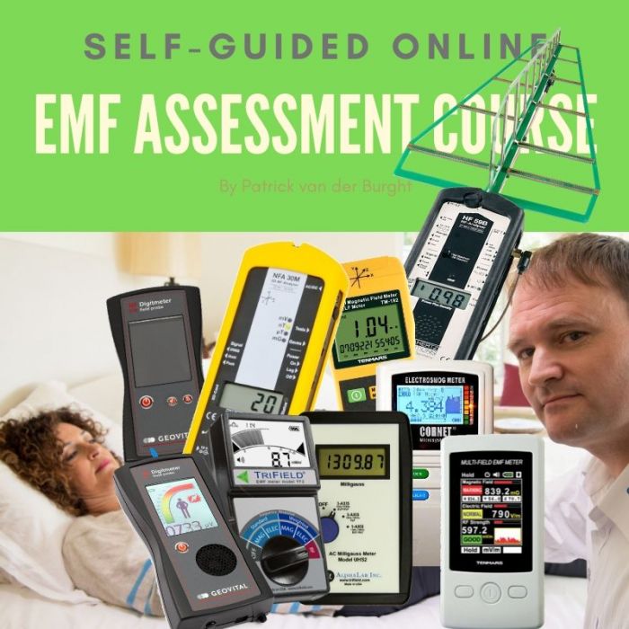 Self-Guided Online EMF assessment course with EMF meters